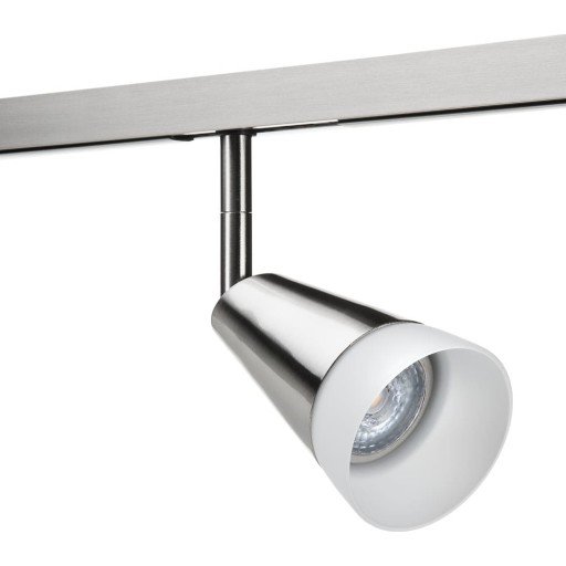 Zip 230V Børstet Stål Glass Spot 6W DimToWarm Dimbar Zip 230V Børstet Stål Glass Spot 6W DimToWarm Dimbar