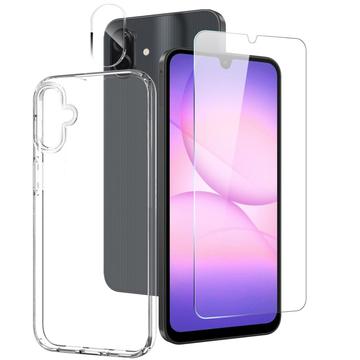 Northjo Samsung Galaxy A07 4G 3 i 1 beskyttelsessett   gjennomsiktig