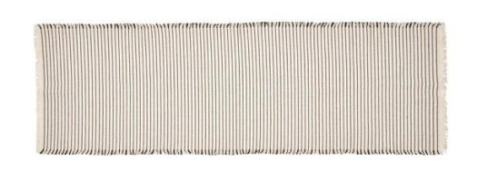 Broste Copenhagen  Elouise bordløper 41,5x140 cm offwhite/black