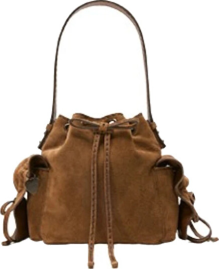 Acne Studios Dame Vesker Brun ONE SIZE, Acne Studios Dame Vesker Brun ONE SIZE,