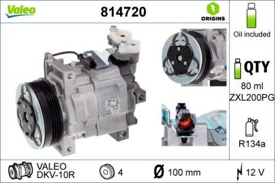 AC kompressor VALEO 814720 AC kompressor VALEO 814720