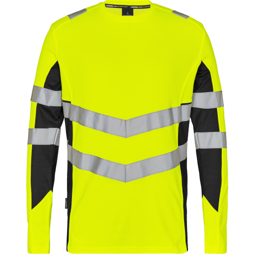 Engel Safety langermet T-skjorte Hivis Gul/Svart SEW-9545-182-3820 XS