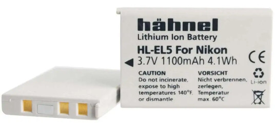 Hähnel batteri Nikon HL-EL5 erstatning for Nikon EN-EL5 Hähnel batteri Nikon HL-EL5 erstatning for Nikon EN-EL5