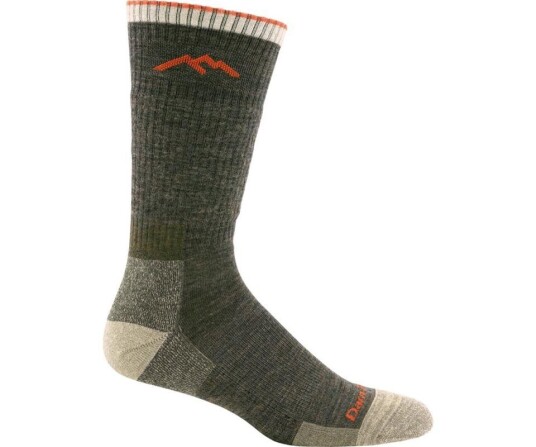 Darn Tough Hiker Boot Cushion Socks Men Olive Olive 46-50