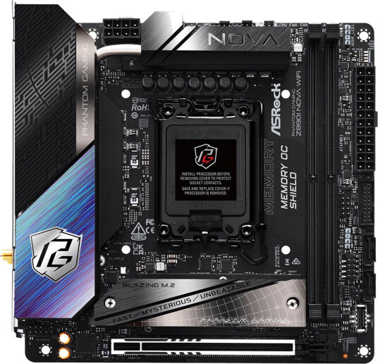 ASRock Z890I Nova Mini ITX Hovedkort med Wi-Fi 7 og DDR5