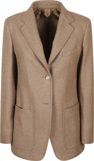 Max Mara Dame Jakker Brun 2XS, Max Mara Dame Jakker Brun 2XS,