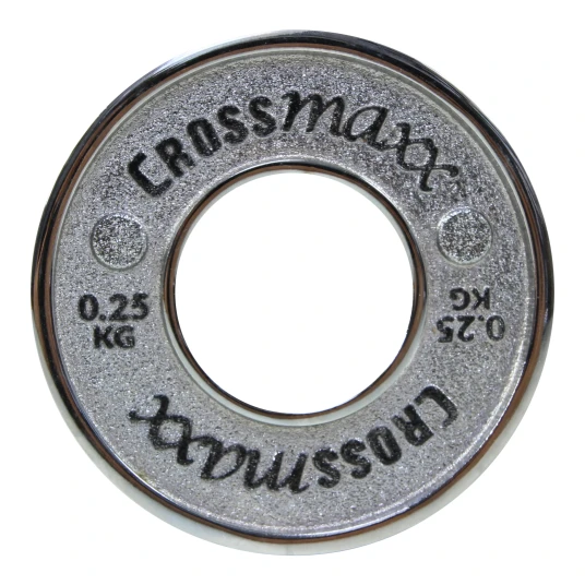 Crossmaxx kalibreret vægtskive 0,25 kg i støbejern til styrkeløft Crossmaxx kalibreret vægtskive 0,25 kg i støbejern til styrkeløft