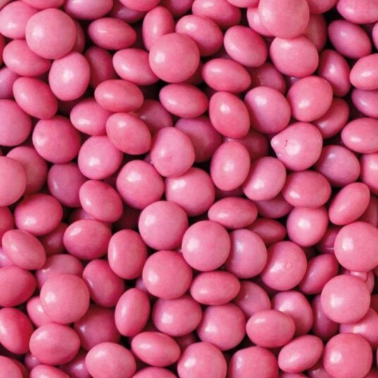 Decora Sjokoladelinser Rosa 10mm 1kg Decora Sjokoladelinser Rosa 10mm 1kg