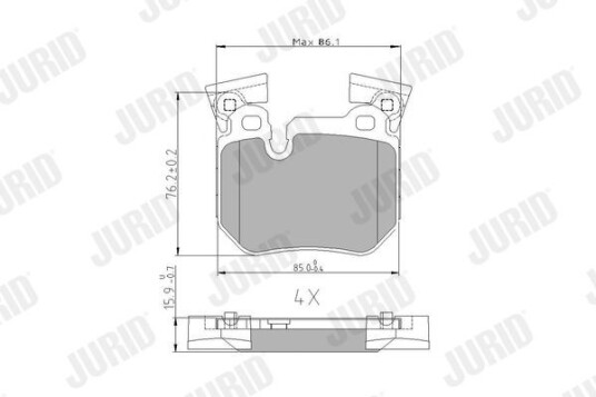 Bremseklosser JURID 573310J Bremseklosser JURID 573310J