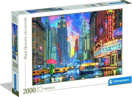 Clementoni Puslespill 2000 Brikker Davison: Manhattan i regnv??r
