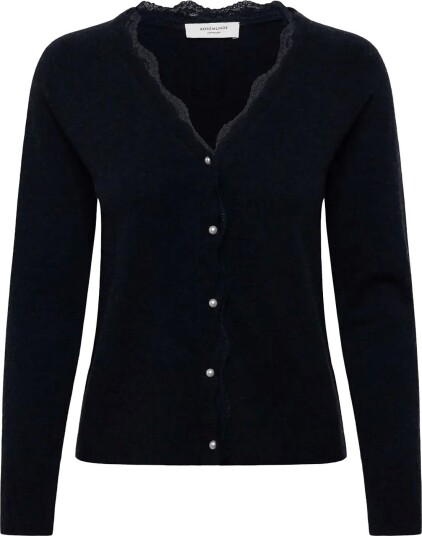 Rosemunde Rwlaica Cashmere Ls V Neck Lace Cardigan DARK NAVY MELANGE M