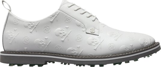 G/Fore Gallivanter Embossed Skull & Tees Golfsko herre Snow Charcoal