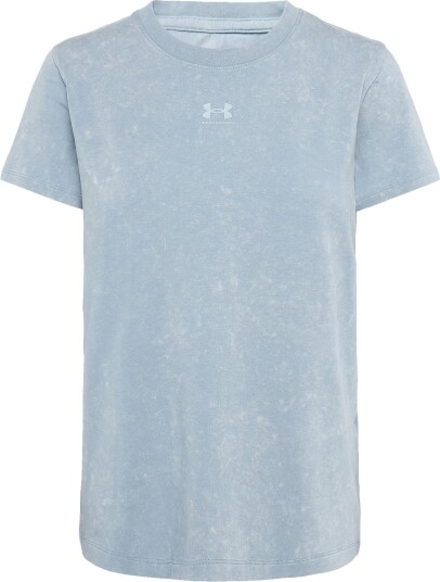 Under Armour Rival Cotton Wash Ss Blue XL