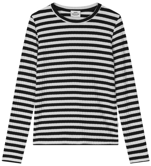 Mads Nørgaard 5x5 Classic Stripe Talika Genser Black/Vanilla Ice 16 år