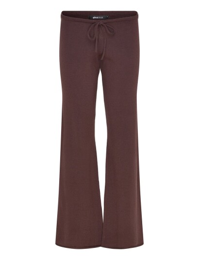 Gina Tricot Knitted Trousers Brown S