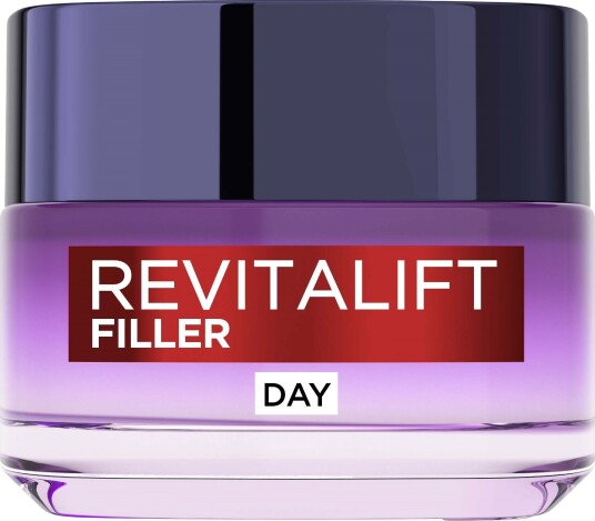 L'Oréal Paris Revitalift Filler Dagkrem 50ml med Hyaluronsyre for Normal og Sensitiv Hud