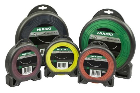 Hikoki Tråd firkant 2,65mm 15m rød skog/hage