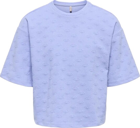 Kids Only Kogsimone S/S Heart O Neck Swt   Purple   146 152