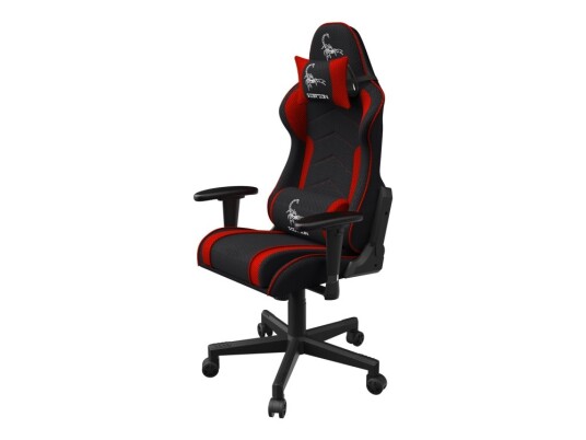 Gembird Scorpion Stol Ergonomisk Armlener T Formet Tipping Roterende Nylon Maske Svart Rød Gembird Scorpion Stol Ergonomisk Armlener T Formet Tipping Roterende Nylon Maske Svart Rød