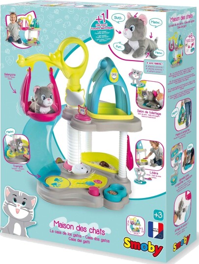 Smoby Katt Med Hus Og Tilbehør Smoby Katt Med Hus Og Tilbehør
