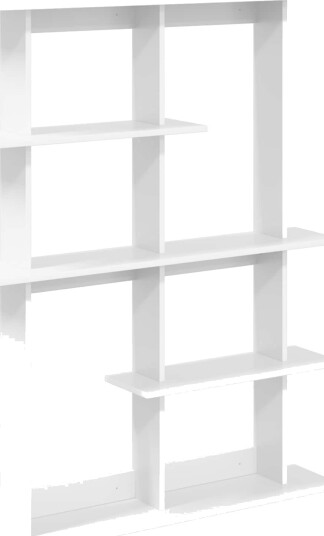 vidaXL Vegghylle Hvit 102 x 20 x 130 cm Konstruert tre
