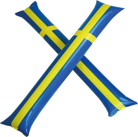 Netshirt Applausstaver Sverige-flagg 2-pakning 72896-C Netshirt Applausstaver Sverige-flagg 2-pakning 72896-C