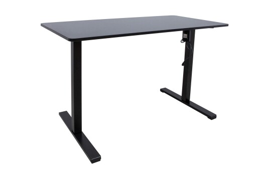 Skrivebord Ergo Optimal med motor 120x60 cm Svart