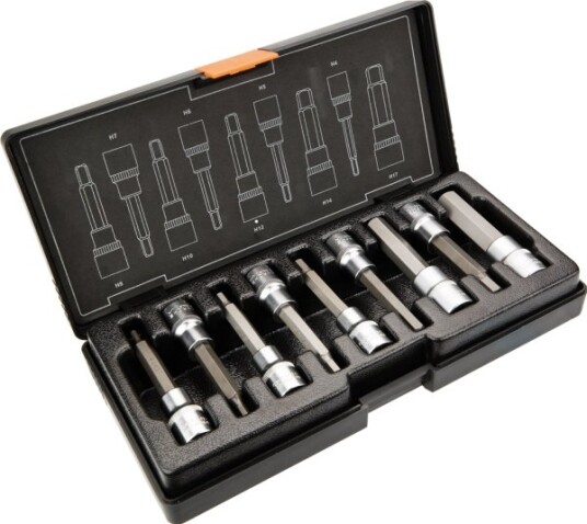 Neo Hex 1/2" H4-H17 Sekskantsokkelsett Langt 9 Stk (08-706)