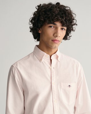 Oxfordskjorte med bankerstriper i regular fit LIGHT PINK XL