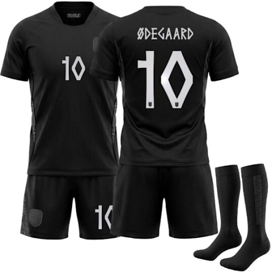 2026 World Cup Norges Herrelandslag Bortedrakt (Nr. 10 Ødegaard trykt) (Kun T-skjorte)