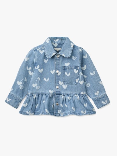 Liewood Kenza Printed Denim Overshirt Blue 110 Liewood Kenza Printed Denim Overshirt Blue 110