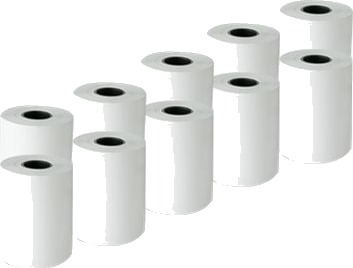 Qoltec Hvit Rull 5,7 Cm X 16 M 55 G/M² 10 RullEr Termisk Papir