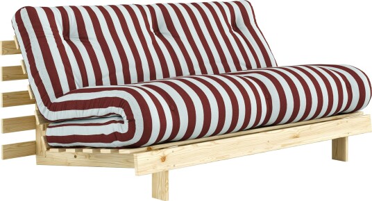 Roots Sovesofa 160x200 cm Vinrød / Lyseblå
