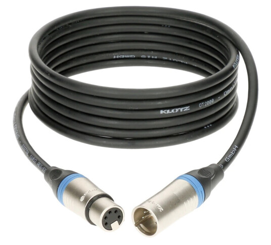 Klotz Dmx Klotz Xlr 5p 3 Pins Wired Ot2000 Svart 10m