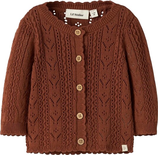 Lil"Atelier Nbfkajsa Kas Ls Knit Card Lil Brown 74