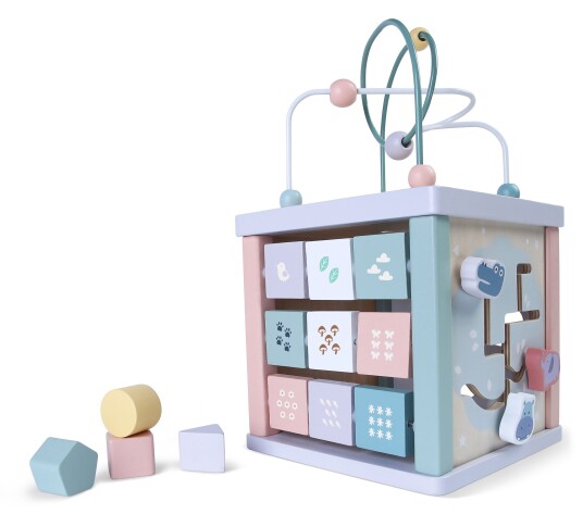 Trekloss pedagogisk kube sorter mula klokke ECOTOYS Trekloss pedagogisk kube sorter mula klokke ECOTOYS