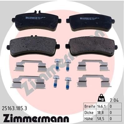 Bremseklosser ZIMMERMANN 25163.185.3
