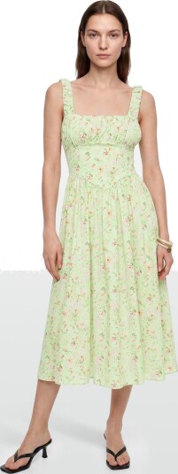 Gina Tricot Corset Dress   Green   36