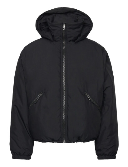 Weekday Padded Hooded Puffer Jacket - Black - L Weekday Padded Hooded Puffer Jacket - Black - L