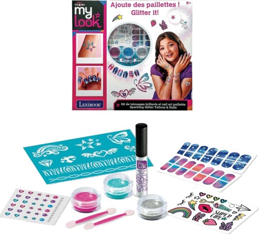 Cra-Z-Art Glitrende Glittertatoveringer Og Negler CRSS16 Cra-Z-Art Glitrende Glittertatoveringer Og Negler CRSS16