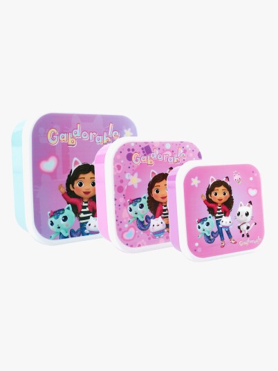 Gabby's Dollhouse 3 In 1 Snackboks Fresh Bites Lilla