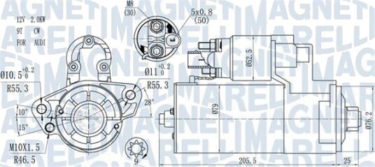 MAGNETI MARELLI 063721521010 Starter