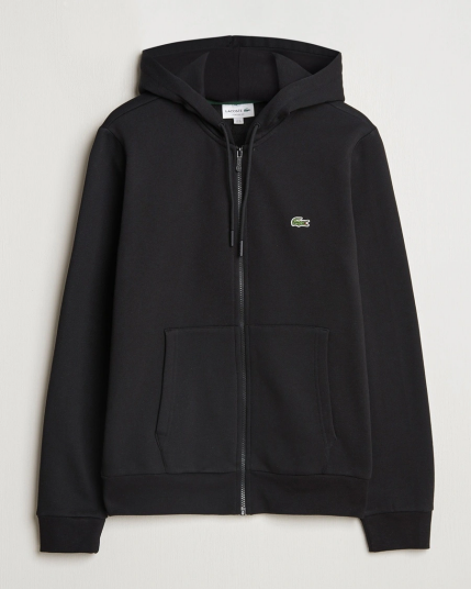 Lacoste Full Zip Hoodie Black