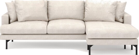 Menard 3 seters Høyrevendt L formet Divansofa i Stoff Beige