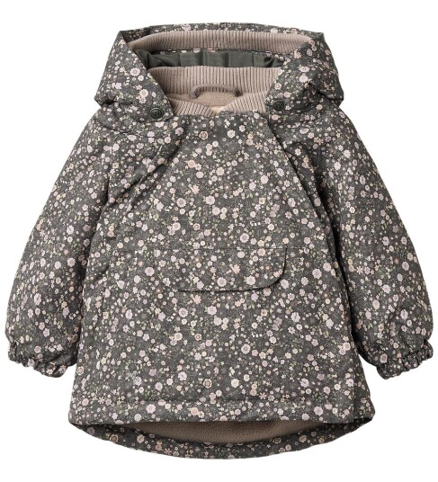 Wheat Jacket Sascha – black sea open flowers 92