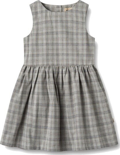 Wheat Kjole Thelma Cloudy Blue Check (128 / 8 år)