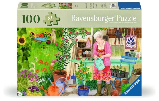 Ravensburger XL Puslespill 100 Brikker Hagearbeid