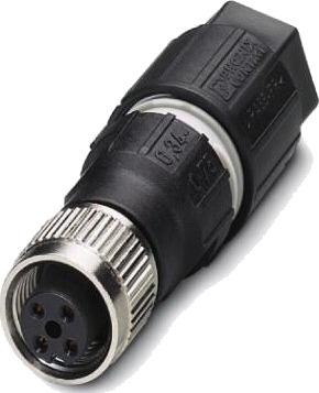 Phoenix Contact 1641772 Ledningstilkobling M12 Svart Rustfritt Stål 1641772
