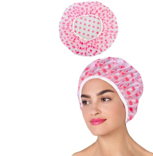 Uniq Polkadot Dusjhette / Shower Cap Rosa prikker
