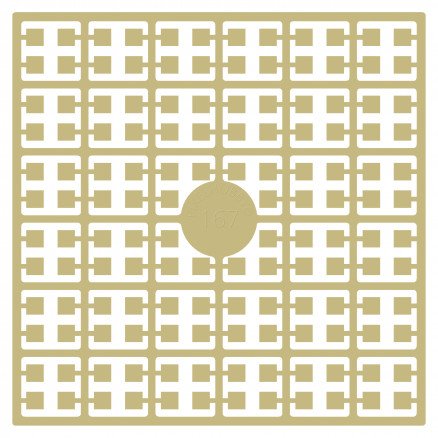 Pixelhobby Midi Perler 167 Lys Sennepsbrun 2x2mm 140 pixels